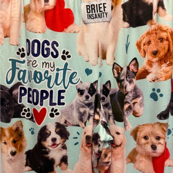 Brief Insanity Women's Dogs Are My Favorite People Leggings Size Small - Picture 3 of 7